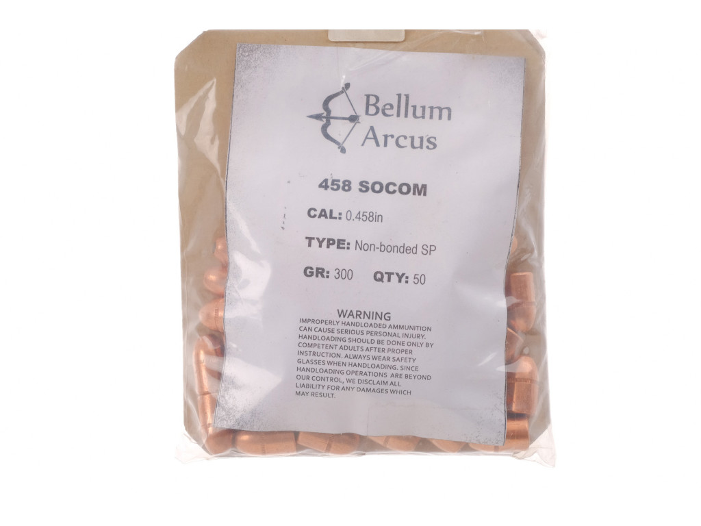 Bellum Arcus 458 SOCOM 300gr non-bonded SP [50]