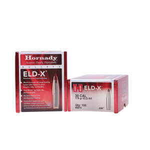 Hornady 3 Cal, .308, 178 gr, ELD-X, Bullets [100]