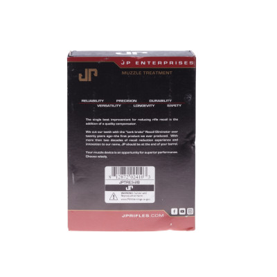 JP Enterprises 3-Port Compensator, 22 Caliber, 1/2-28, Steel, Black